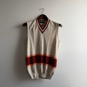 RENDALE Vintage Colorblock Sweater Vest — Size L — New With Tags